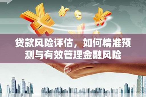 龟山贷款风险评估，如何精准预测与有效管理金融风险