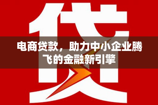 龟山电商贷款，助力中小企业腾飞的金融新引擎